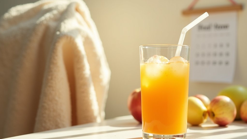 apple juice after surgery