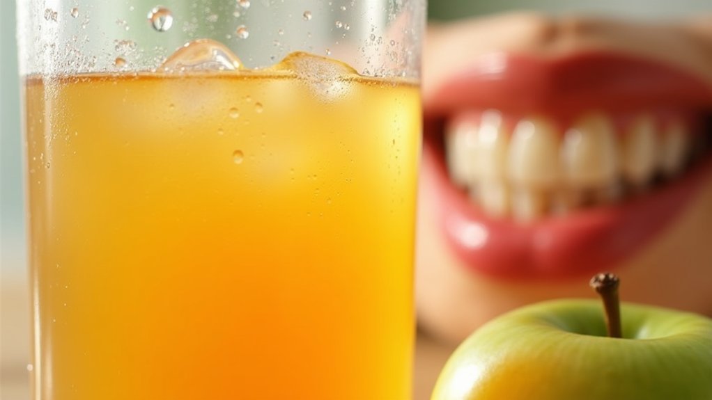 apple juice harms teeth