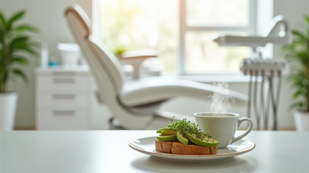 eating before teeth cleaning