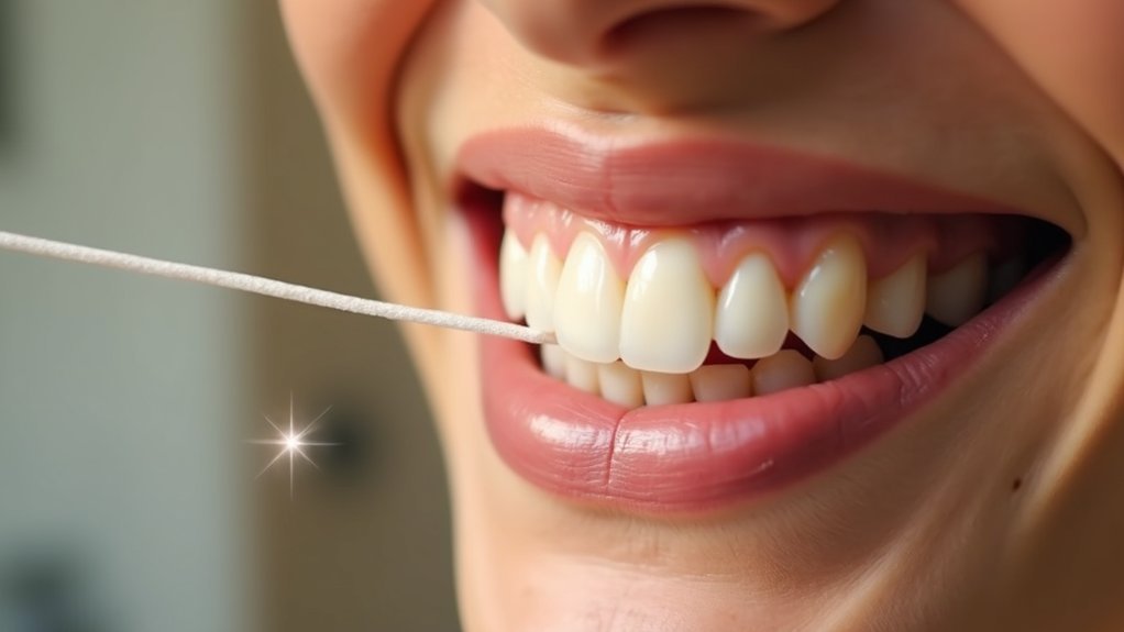 flossing does not whiten