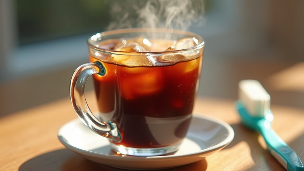 iced coffee may stain