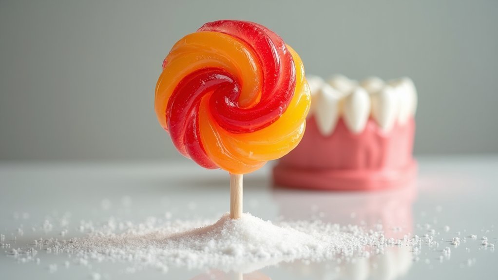 lollipops harm dental health