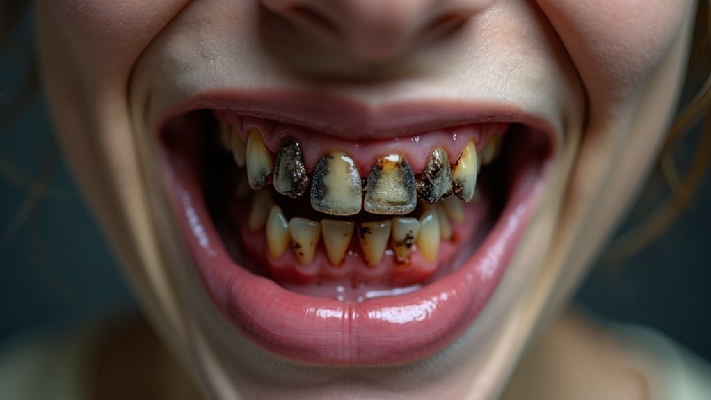 rotten teeth sore throat