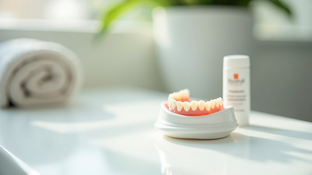 secure false teeth properly