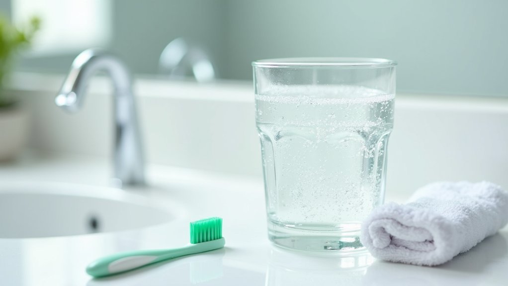 sparkling water post brushing concerns