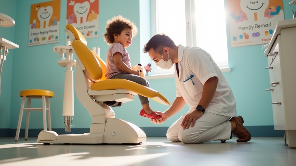 toddler teeth cleaning process