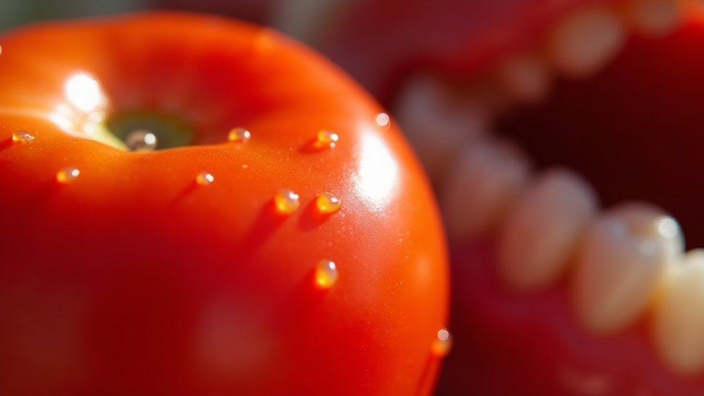 tomatoes may stain teeth