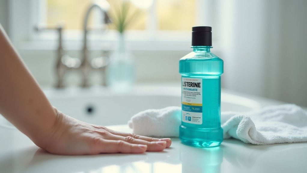 use listerine post surgery cautiously